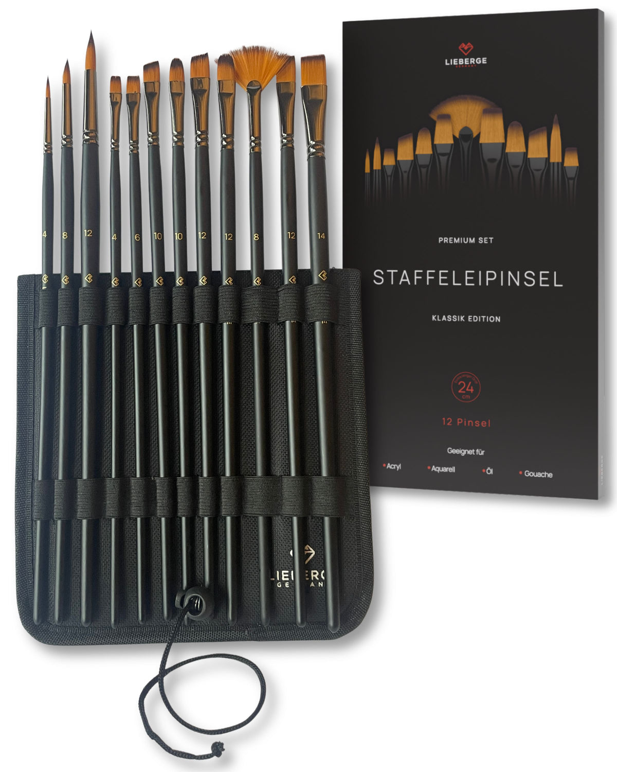 Staffeleipinsel | 12 Pinsel